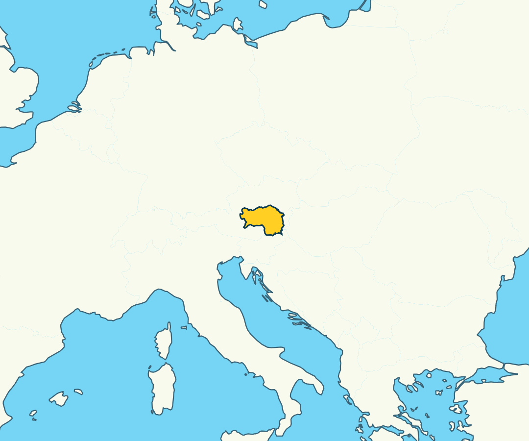A region shown in yellow